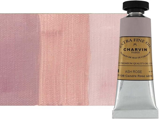 Charvin Extra Fine Oil Paint, Ash Rose 20 mL - Triple-Milled, Rich Texture, Poppy Oil-Based, Light-Fast, Handmade, Archival Quality
