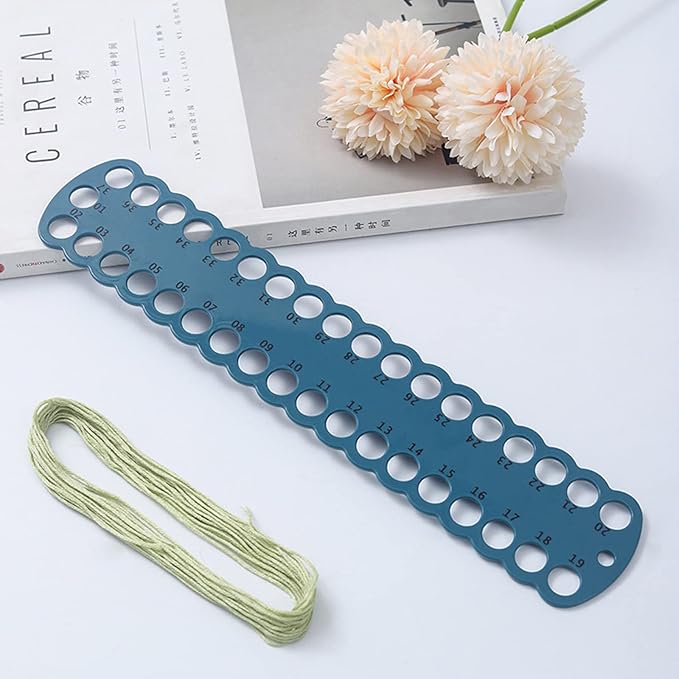 6 pcs Embroidery Floss Organizer,6 Color Plastic Floss Bobbin, Cross Stitch Thread Holder Storage Tool,Floss Organizer Embroidery Shelf (Multicolor)