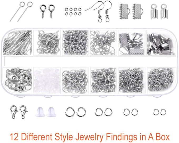 PAXCOO Jewelry Making Supplies Kit with Tools, Wires, Findings for Jewelry Repair and Beading