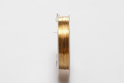 30 Gauge - 1 Ounce (194FT) Jeweler's Brass Wire, Red Brass, Round, Dead Soft, CDA #230 Alloy Jewelry Grade Made in USA by CRAFT WIRE