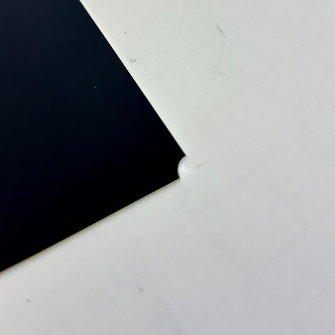 Blank Metal Plates for Laser Engraving - 4 Pack | Aluminum Sheets 0.020" Thick | CO2, Diode, Fiber Laser Compatible | Multiple Sizes & Colors (Black (engraves gold), 6.25x8.25 inch)