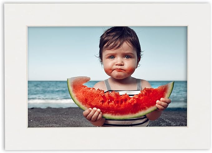 5.5x8.5 Mat for 8.5x11 Frame - Precut Mat Board Acid-Free Show Kit with Backing Board, and Clear Bags Textured White 5.5x8.5 Photo Matte For a 8.5x11 Picture Frame Matboard for Framing, Pack of 1 Mat