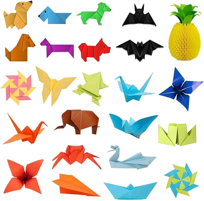 A4 Origami Paper Lake Blue 100 Sheets, 8.27×11.7 inch Double Sided Color Easy Fold Big Origami Paper A4 Colored Copy Papers Thin 70gsm for Beginners, DIY handwork Art and Craft Projects (210 x 297 mm)