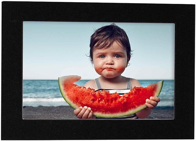 Poster Palooza 8.5x11 Mat Bevel Cut for 7x9 Photos - Acid Free Black with Black Core Precut Matboard - For Pictures, Photos, Framing - 4-ply Thickness