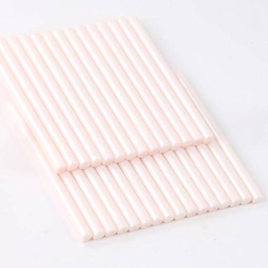 Light Pink Wax Seal Sticks, 30pcs Sealing Wax Sticks, HOSEALING Glue Gun Wax Seal Sticks for Wax Seal Stamp, Premium Sealing Wax for Wedding Invitations, Letter, Envelope (Mini Size)