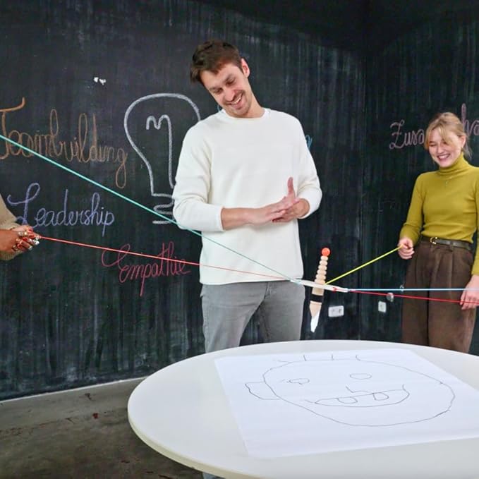 XXL String Puller Team Building Cooperation Game Learning Game Group Game String Puller Interaction String Game (up to 20 People)