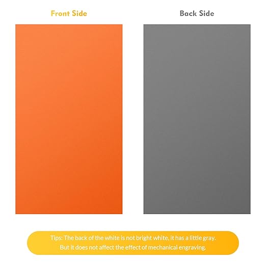 Laser Engraving Blank ABS Double Color Plastic Sheet, 11.8x6.49x0.05 inch Materials Double Color Plastic Sheet for Interior Signs, Badges, DIY Carving Pack of 12 (12 Color)
