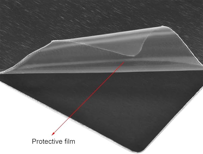 uxcell Blank Metal Card 88x53x1mm Anodized Aluminum Plate for DIY Laser Printing Engraving Black 5 Pcs