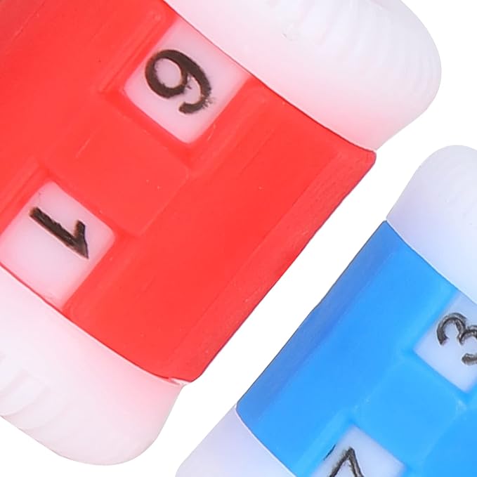 Plastic Knit Counter Knitting Crochet Stitch Marker Row Ring Sewing Tool Craft Accessories Two Color(Two Set)