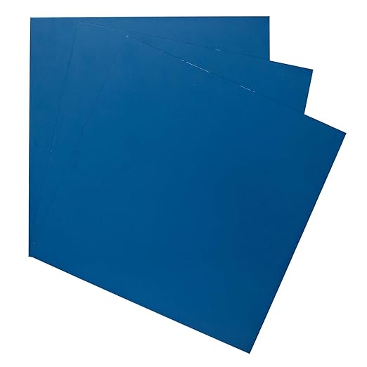EAGLE 1: 12" x 12" 26 Gauge Sheet Metal Squares (3 Pack Per Order, Multiple Colors) Great for Arts, Crafts, DIY Home or Work Projects (18" X 18", Blue)