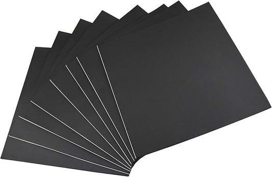 Foam Sheets with Adhesive Backing Foam Padding Neoprene Rubber Mat Closed Cell Sheet Anti-Slip Insulation Rubber Anti Vibration Square Pad (12" x 12" x 1/8", 8 Pcs)