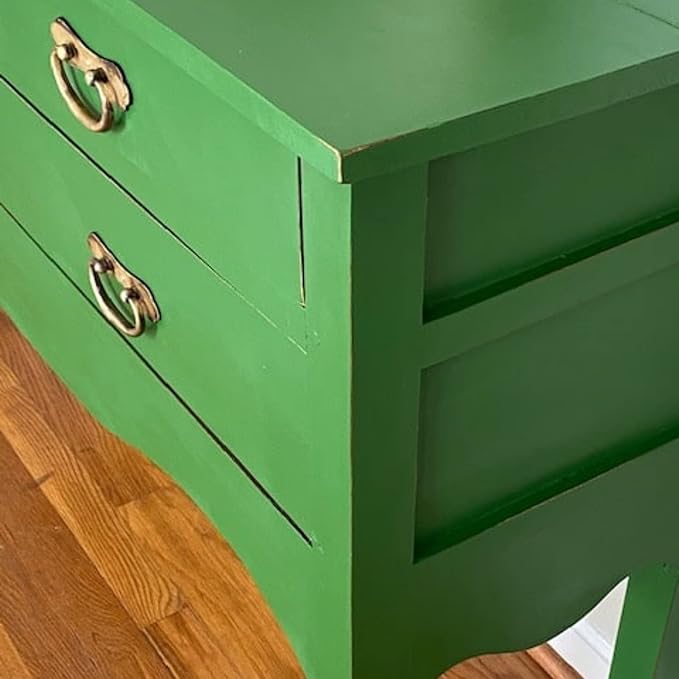 Dixie Belle Paint Company Chalk Finish Furniture Paint - Evergreen (4oz) - Matte Bold Green Chic Chalk Mineral DIY Furniture Paint