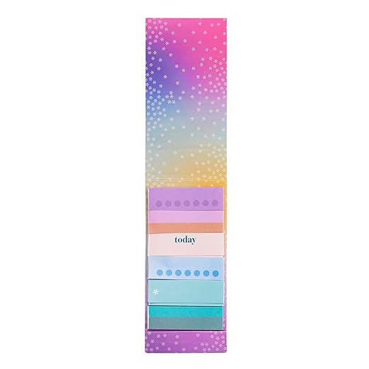 Erin Condren Colorful Washi Tape Sticker Pack | Set Reminders, Goals, and Tasks, in Style. 6 Designs, 10 Stickers Each, 60 Washi Strips Total