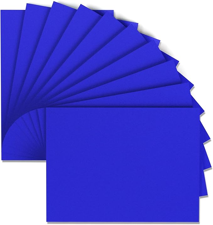 MEARCOOH Blue Foam Sheets Crafts 9x12 Inch 2mm Eva Color Craft Foam Paper for Crafts Project Preschoolers Classroom Scrapbooking DIY Cosplay(10 Sheets)