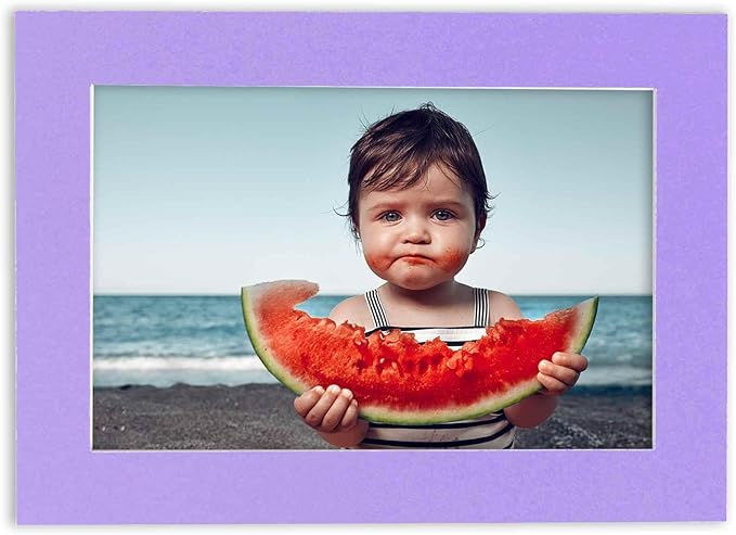6x8 Mat for 8x10 Frame - Precut Mat Board Acid-Free Show Kit with Backing Board, and Clear Bags Light Purple 6x8 Photo Matte Made to Fit a 8x10 Picture Frame Matboard for Framing, Pack of 10 Mats
