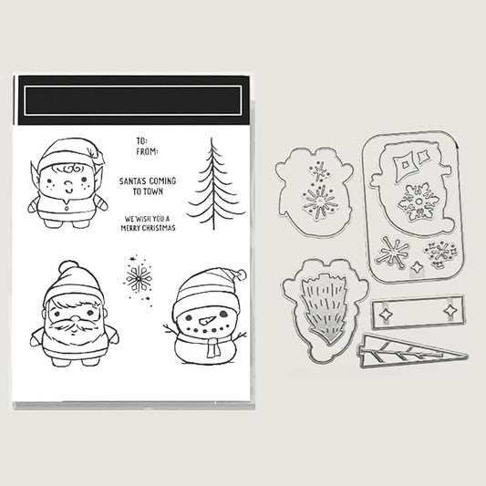 2025-2026 Stamps and Dies for Card Making, Stamps and Dies Set 2025 for Christmas and Halloween, Die Cut DIY Various Festivals Album Scrapbooking Birthdays Greeting Card (M4338)