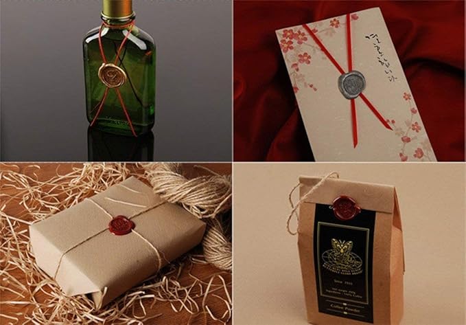 Vintage Santa Claus Monogram Wedding Wax Seal Stamp Melting Spoon Stick Candle Wooden Christmas Gift Box Invitation Embellishment Gift Wrap Package Custom Logo Word Sealing Wax Stamp Set