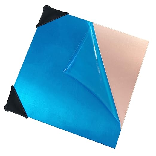 2 Pieces 99.9% Pure Copper Sheet, 6" x 6",18 Gauge(1mm) Thickness, Film Attached Copper Plate, Great for Jewelry, Crafts, modelers