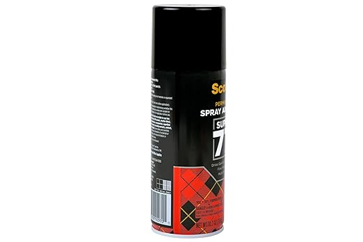 Scotch Super 77 Multipurpose Adhesive Spray, Bonds to Fabric, Cardboard, Plastic, Metal, Wood, Felt, and More, 10.7 Ounces (7716)