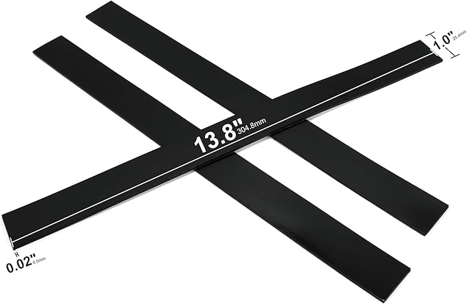 Rammos Magnetic Strips with Adhesive Backing 3 Pack(Each 12 inches x 1 inch) Extra Strong and Heavy Duty Adhesive Magnetic Strips for Tools, Knifes, and Crafts