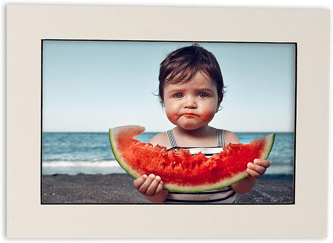 Poster Palooza 11x14 Mat Bevel Cut for 8.5x11 Photos - Acid Free White with Black Core Precut Matboard - for Pictures, Photos, Framing - 4-ply Thickness