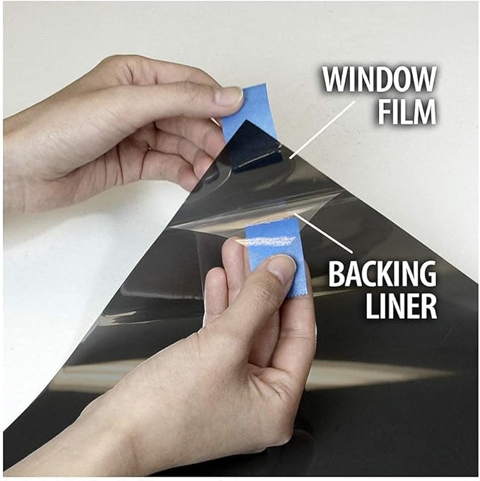 BDF EXNA20 Exterior Window Film Daytime Privacy and Heat Control Natural Black 20 (Dark) - 48in X 24ft