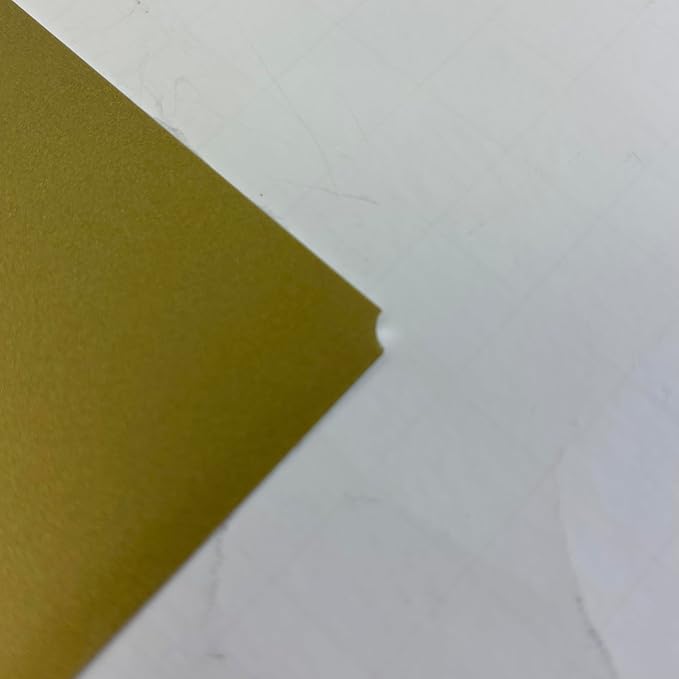 Blank Metal Plates for Laser Engraving - 4 Pack | Aluminum Sheets 0.020" Thick | CO2, Diode, Fiber Laser Compatible | Multiple Sizes & Colors (Gold (engraves black), 1.5x3 inch)
