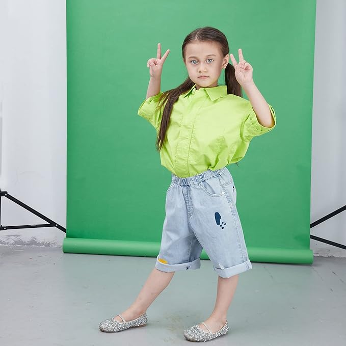 Yizhily Seamless Photogrphy Background Paper, Paper Backdrop Roll for Photoshoot, 53" x16', Sky Blue