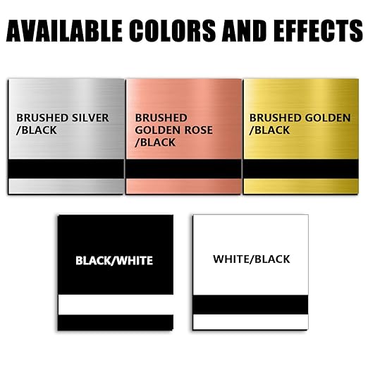 Laser Engraving Double Color ABS Plastic Sheet, Two-Tone Laserable Engraving Plastic Sheets for Name Badge, Office Label, Laser Artistic Product,Size 11.8" x 11.8",5 Pieces&5 Colors,Combo A