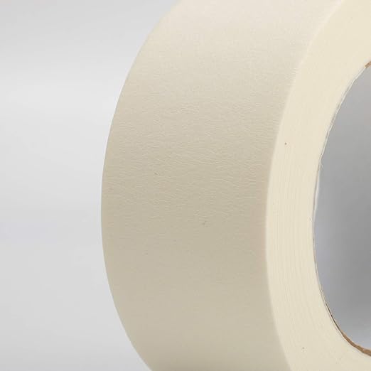 Lichamp Wide Masking Tape 2 inches, 1pc General Purpose Beige Masking Tape White Masking Paper, 1.95 inches x 55 Yards (Pack of 2)