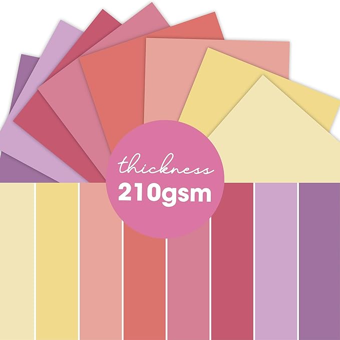 160 sheets Essential Variety Pack Cardstock Paper Pad 4 Pack 32 colors Scrapbook Decorative Paper for Card Making Journaling Origami Scrapbook Paper Scrapbooking Supplies