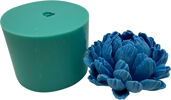 3D Chrysanthemum Flower Candle Wax Silicone Mold, DIY Resin Epoxy Flower Craft Molds Aroma Gypsum Polymer Decoration Arts Silicone Mould