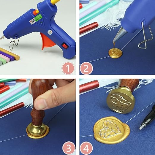 30 Pieces 7mm Sealing Wax Sticks for Glue Gun,PORXFLY Mini Wax Seal Sticks Great for Seals Stamp,Cards Envelopes,Wedding Invitations,Gift Wrapping,Wine Packages (Purple)