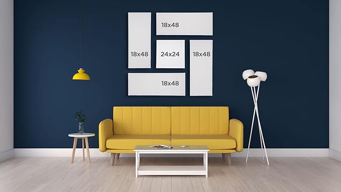 Creative Mark The Edge Deluxe Cotton 1-1/2" Deep Stretched Canvas for Painting, 6x42 Pack of 3, 14oz. Primed Weight, Universal Archival Priming, Medium Tooth, Hand-Stretched Canvas for Painters