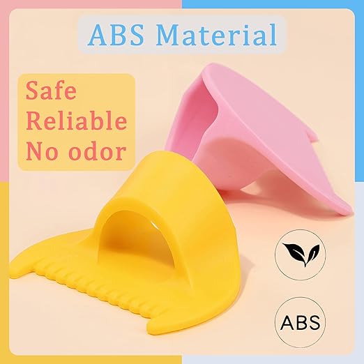 1 PCS 4mm Edge Lock Seam Guide, Mini Sewing Finger Ruler for Hand Sewing, DIY Sewing Kit Tool, Sewing Needle Gauge Measuring Guide, Yellow
