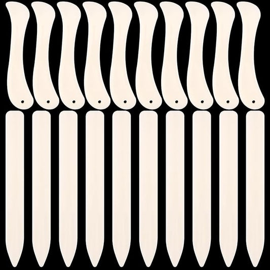 20 PCS Bone Folder Tool, Plastic Bone Folder Crafts Scoring Folding Creasing Paper Crafting Scrapbooking Tool for Paper Leathercrafts Bookbinding and DIY Card Making Handmade(2 Styles)