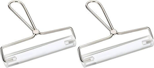 PATIKIL 6 Inch Acrylic Roller Brayer, Clay Rolling Pin Tools with Steel Handle for Wallpaper Printing Printmaking Ink Stamping Tape Construction (Pack of 2)