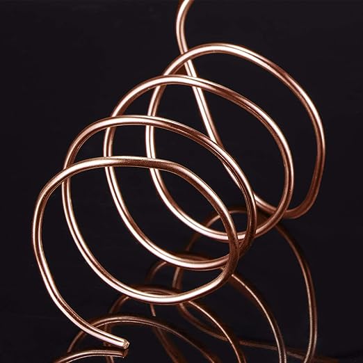 TecUnite Aluminum Craft Wire for Sculpting Armature Bendable Craft Wire for DIY Jewelry Making(Copper, 10 M X 2 mm, 1 Roll)