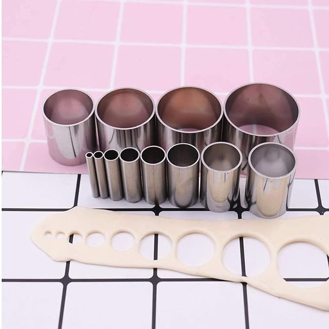 Yayatty Polymer Clay Tools, Acrylic Clay Roller, Acrylic Sheet, Rotary Cutting Mat, Round Polymer Clay Cutters with Clay Slicer Blade for Pottery and Sculpture (43 PCS)
