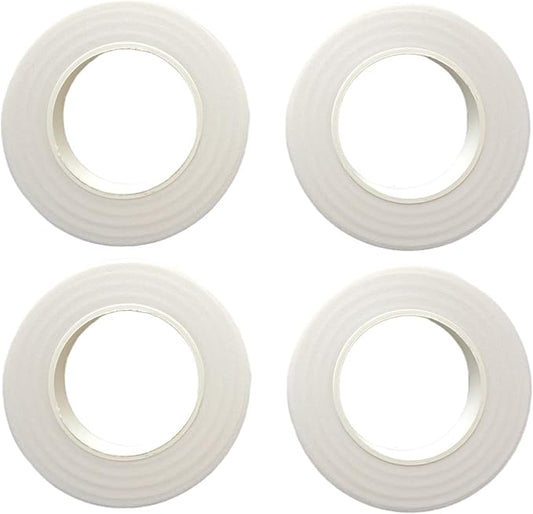 4 Rolls 1/2 Inch Floral Tapes Florist Wraps for Bouquet Stem and Flowers Making Craft Projects (30 Yards, White)