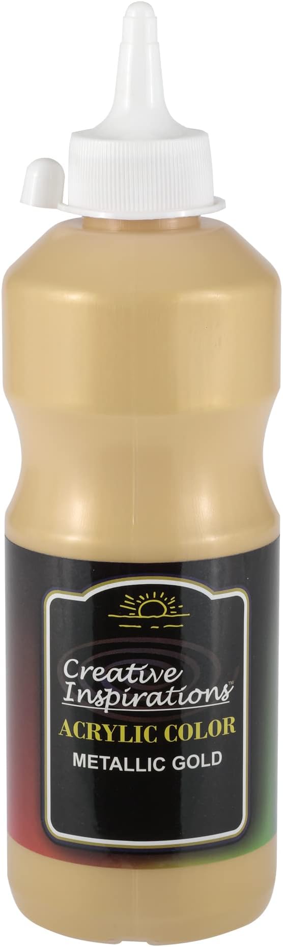 Creative Inspirations Acrylic Paint - Metallic Copper - 500 mL Bottle - Smooth & Creamy Consistency, Vibrant Pigmentation, Great Coverage for Artists - Clean Up with Soap & Water