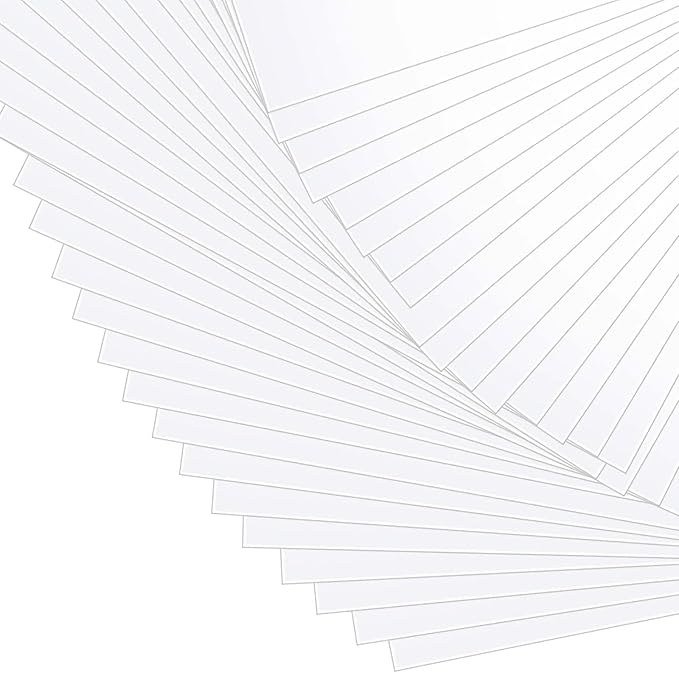 JAPCHET 50 Pcs 12 x 12 Inches PET Blank Stencil Sheets, 10 mil Acetate Sheets, Large Mylar Paper Sheets Template Material, Make Your Own Stencil for Vinyl Cutting Laser Cutting