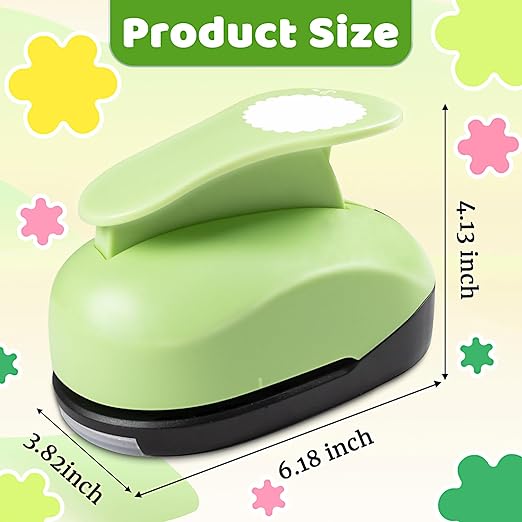 Scalloped Circle Punch, Scalloped Circle Paper Punch, ScallopedHole Punches, Wave Circles Craft Punches, 2.8 Inch Hole Puncher Shape, Wave Circles Puncher for Paper Crafts Scrapbook Card Making