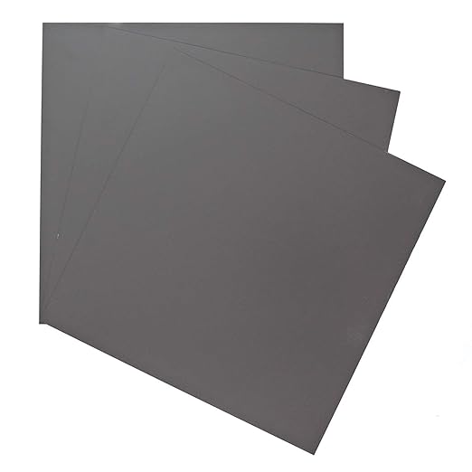 EAGLE 1: 12" x 12" 26 Gauge Sheet Metal Squares (3 Pack Per Order, Multiple Colors) Great for Arts, Crafts, DIY Home or Work Projects (6" X 6", Charcoal Grey)
