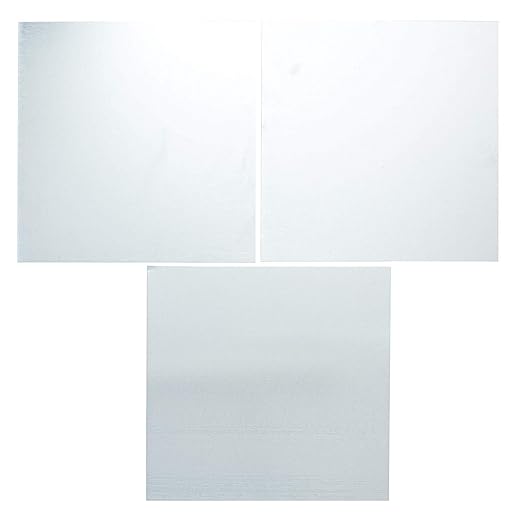EAGLE 1: 12" x 12" 26 Gauge Sheet Metal Squares (3 Pack Per Order, Multiple Colors) Great for Arts, Crafts, DIY Home or Work Projects (6" X 6", Galvanized)