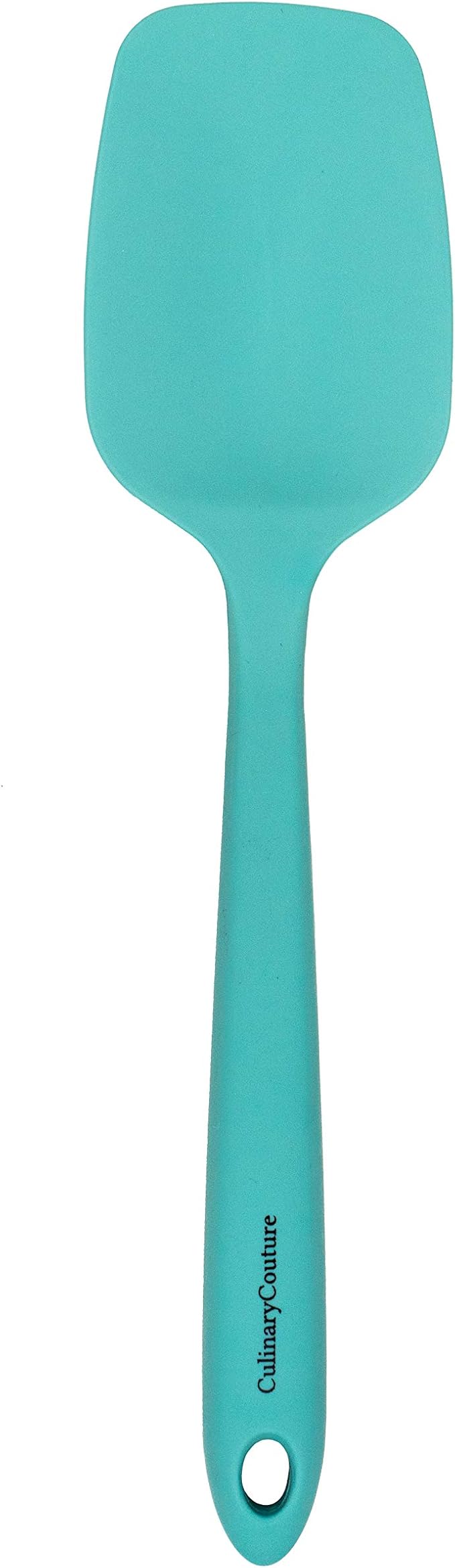 Culinary Couture 4-Piece Aqua Baking Spatula Set - Rubber Spatulas Silicone Heat Resistant, BPA-Free - Spatula Set for Nonstick Cookware - Silicone Baking Utensils