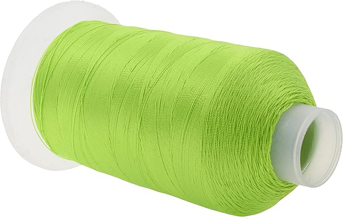Mandala Crafts Khaki Royal Blue Beige Lime Green Heavy Duty Thread - 6000 Yds Tex 90 Thread - Bonded Polyester Thread Outdoor Marine Upholstery Threads