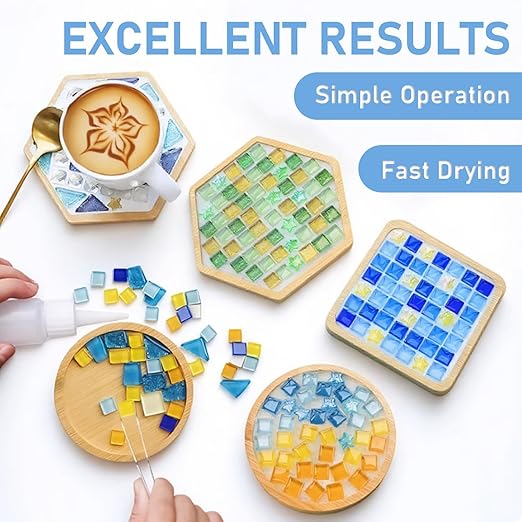 Mosaic Crystal Grout – Ultimate Grouting Solution & DIY Craft Essential for Mosaic Tile Projects, Handmade Art, & Home Decor (8.8oz)