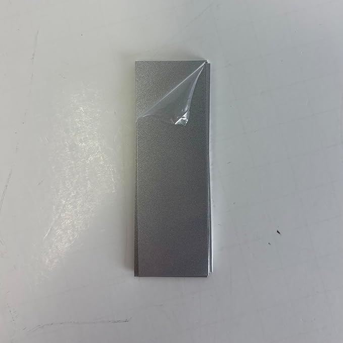 Blank Metal Plates for Laser Engraving - 4 Pack | Aluminum Sheets 0.020" Thick | CO2, Diode, Fiber Laser Compatible | Multiple Sizes & Colors (Silver (engraves black), 3x11.25 inch)