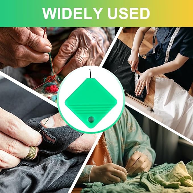 Automatic Needle Threaders for Hand Sewing, 2025 Upgrade Embroidery Floss, Sewing Machine Needle Threader, Sewing Supplies Tool, Fits All Needle Sizes (20, Blue)
